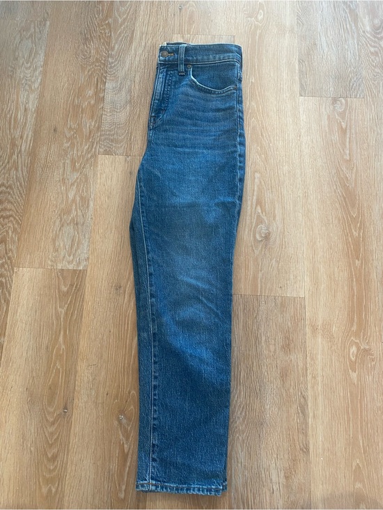 Madewell Denim - Madewell High-Rise Straight Leg Jeans – Dark Blue Wash